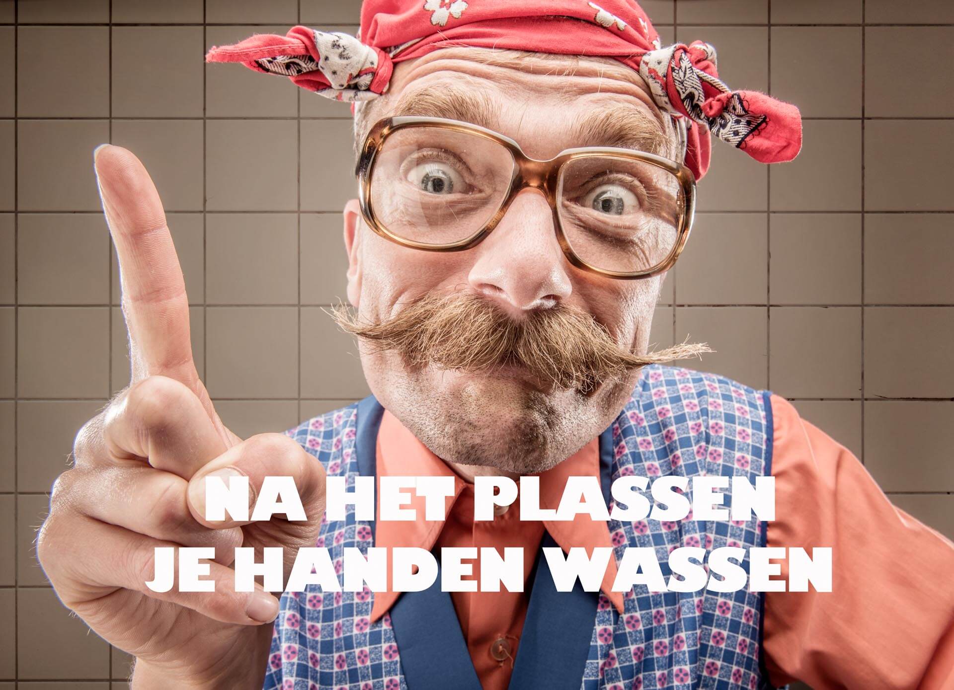 Na het plassen je handen wassen